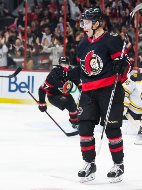 Senators earn 1st win of season in home-opener goal frenzy against Bruins
